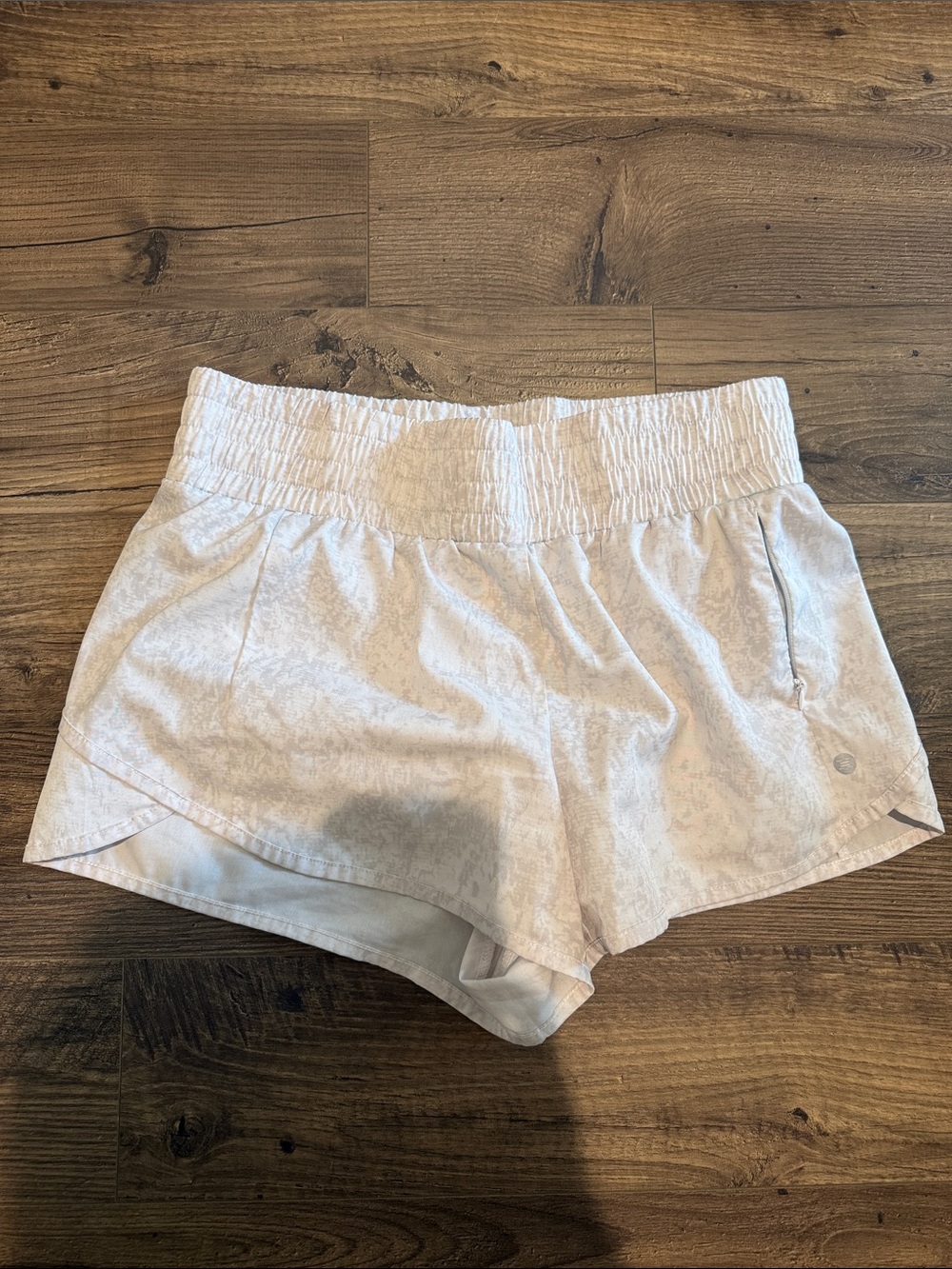 RBX Light White Pattern Running Shorts